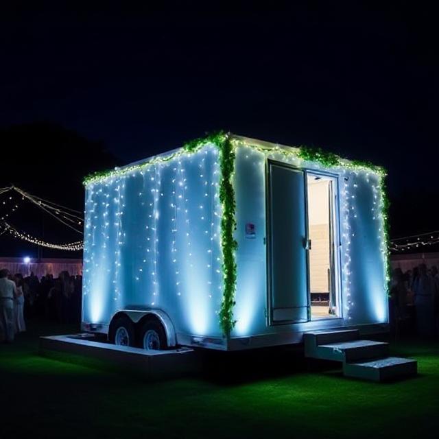 Fancy Bathroom Trailer Rentals For Large Events in Illinois